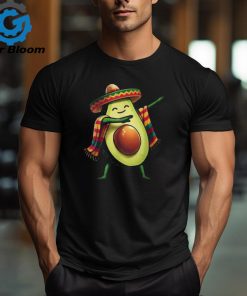 Dabbing Mexican Poncho Avocado Cinco De Mayo T Shirt