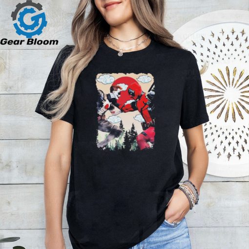 Deadpool Fighting Against Joker Japanese Style shirt