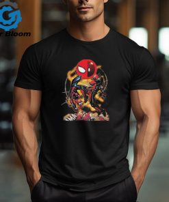 Deadpool Fighting Against Spiderman Marvel Comics shirt