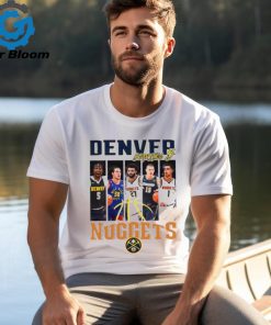 Denver Nuggets basketball starting 5 player photo shirt