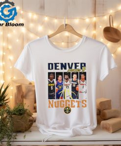 Denver Nuggets basketball starting 5 player photo shirt