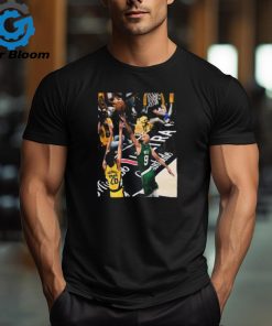 Derrick White Block Sheppard In Battle Boston Celtics Vs Indiana Pacers NBA 2024 Short Moment Unisex Essentials T Shirt