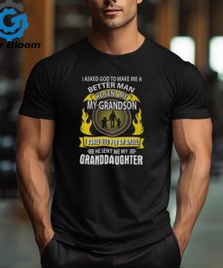 Father Grandpa I Asked God To Make Me A Better Man He Sent Me My Grandson Dad Long Sleeve T Shirt