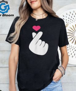 Finger Heart Korean Hand Symbol K Pop Love Saranghae T Shirt