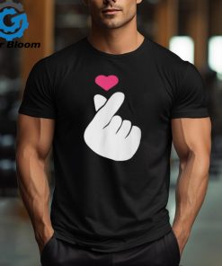 Finger Heart Korean Hand Symbol K Pop Love Saranghae T Shirt