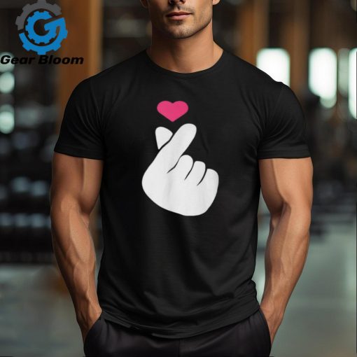 Finger Heart Korean Hand Symbol K Pop Love Saranghae T Shirt