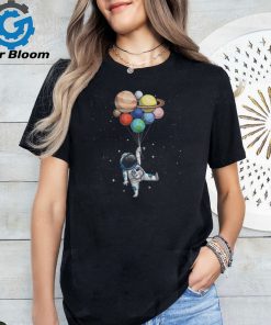 Funny Astronaut With Planets In Hand For Men Women Spaceman T Shirt