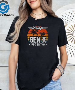 Gen X 1980 Generation X 1980 Birthday Gen X Vintage 1980 T Shirt