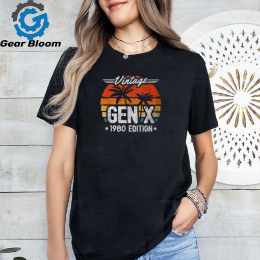 Gen X 1980 Generation X 1980 Birthday Gen X Vintage 1980 T Shirt