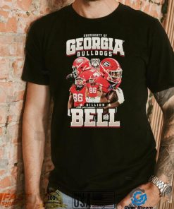 Georgia Bulldogs NCAA Football Dillon Bell Player Collage Poster shirt