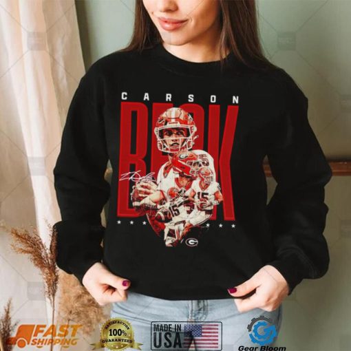 Georgia NCAA Football Carson Beck Player Collage Poster shirt