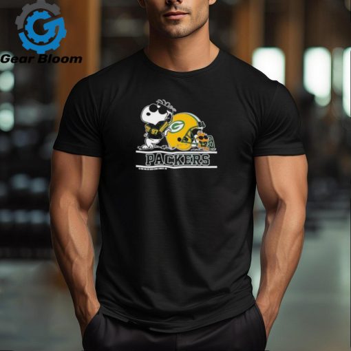 Green Bay Packers Snoopy Football Captain Peanuts Team T Shirt