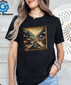 House Scenery Papyrus Scroll Vintage Japanese Art on Women's T Shirt