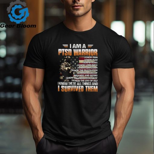 I Am A PTSD Warrior   Perfect Gift For U.S Dad, Grandpa, Patriot, Veteran on Veterans Day, PTSD Awareness Month Classic T Shirt