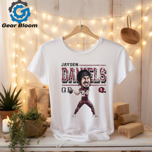 Jayden Daniels Washington Commanders QB big head cartoon shirt