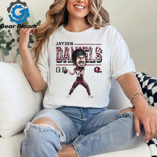 Jayden Daniels Washington Commanders QB big head cartoon shirt