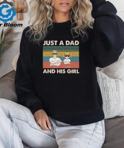 Just A Dad And His Girl Gift For Father Personalized Custom T Shirt