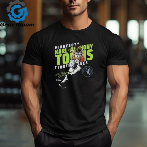 Karl anthony towns Minnesota timberwolves slant shirt