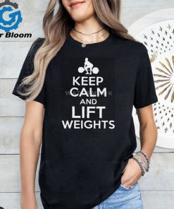 Keep Calm And Lift Weights on Men's Zip shirt