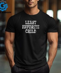 Least Favorite Child Distressed T Shirt