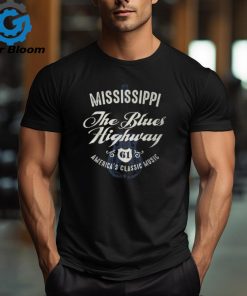 Mississippi The Blues Highway 61 Music Usa Guitar Vintage T Shirt