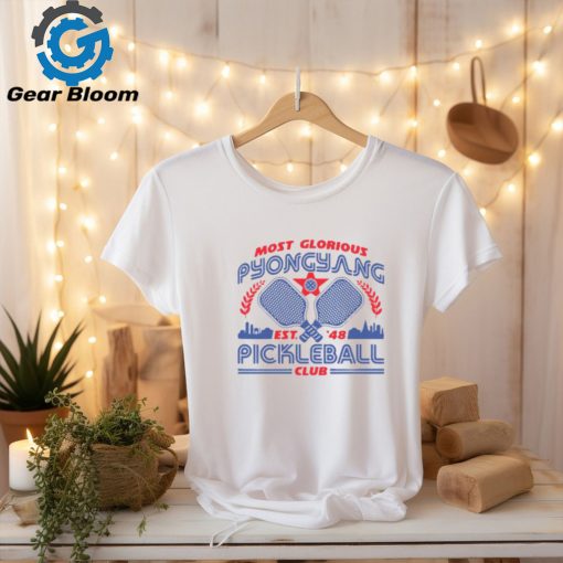 Most Glorious Pyongyang Pickleball Club Ladies Boyfriend Shirt