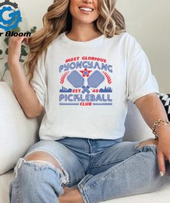 Most Glorious Pyongyang Pickleball Club Ladies Boyfriend Shirt