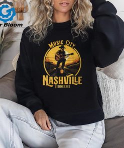 Music City Nashville Tennessee Vintage Guitar Country Music T Shirt