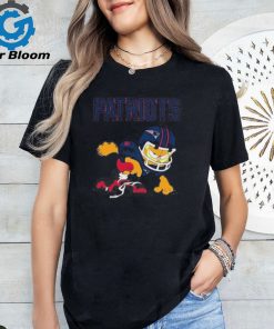 New England Patriots Garfield Cat Grumpy Football Player T Shirt