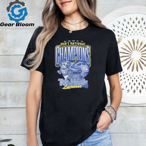 North Carolina Tar Heels Pass 5x Ncaa Division I Lacrosse National Champions Locker 47 Shirt