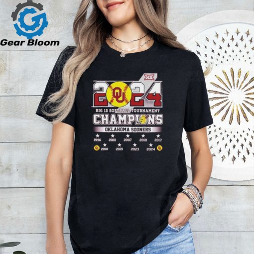 Official 2024 Big 12 Softball Tournament Oklahoma Sooners City Shirt