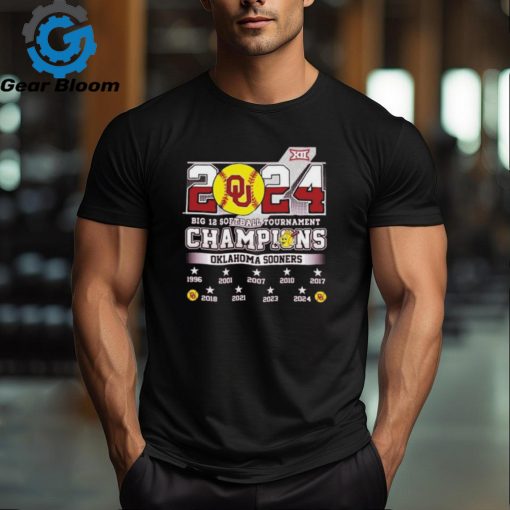 Official 2024 Big 12 Softball Tournament Oklahoma Sooners City Shirt