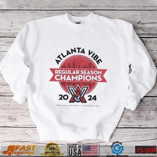 Official Atlanta Vibe 2024 Pro Volleyball Federation Regular Season Champions Shirt