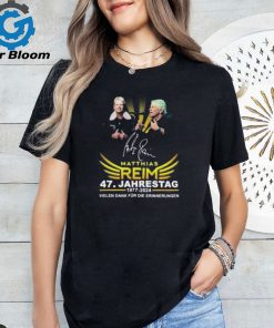 Official Matthias Reim 47. Jahrestag 1977 2024 Vielen Dank Fur Die Erinnerungen T Shirt