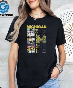 Official Michigan Wolverines Softball Women’s Team Line Up Stars Signatures shirt