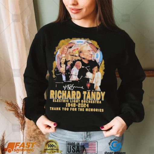 Official Richard Tandy Electric Light Orchestra 1948 2024 Thank You For The Memories T Shirt