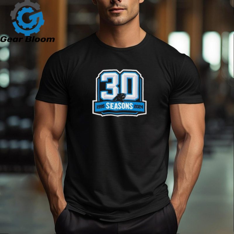 Official carolina Panthers 30Th Anniversary Logo Shirt - Gearbloom