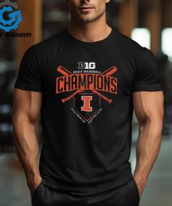 Official illinois Fighting Illini 2024 Big Ten Baseball Regular Season Champions T Shirt