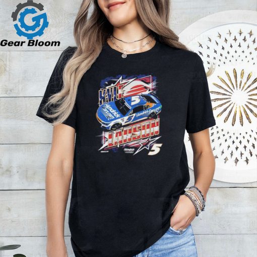 Official kyle Larson #5 HendrickCars.com Patriotic Car T shirt