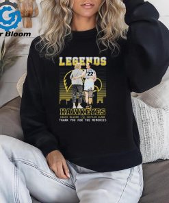 Official legends Hawkeyes Coach Bluder And Caitlin Clark Thank You For The Memories T Shirt