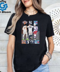 Official new York Knicks Jalen Brunson NY Yankees Aaron Judge NY Rangers Walt Tkaczuk T Shirt