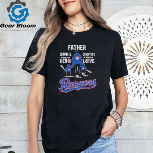 Official new York Rangers Father Daughter’s First Love Son’s First Hero T Shirt