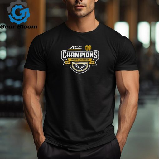 Official notre Dame Fighting Irish 2024 ACC Men’s Lacrosse Tournament Champions T Shirt