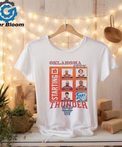 Official oklahoma City Thunder Basketball Team Starting 5 2024 Season T Shirt