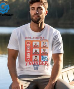 Official oklahoma City Thunder Basketball Team Starting 5 2024 Season T Shirt