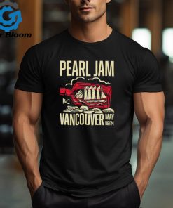 Official pearl Jam Vancouver May 6Th, 2024 Shirt