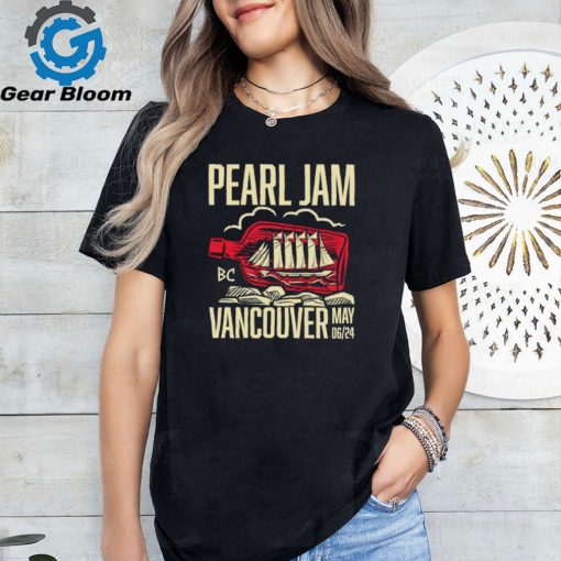 Official pearl Jam Vancouver May 6Th, 2024 Shirt