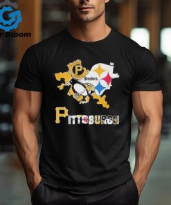 Official pittsburgh Sport Team With Penguins, Pirates, Steelers T Shirt