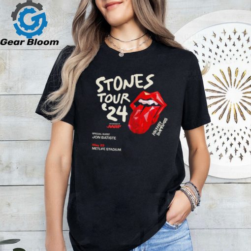 Official stones Tour 2024 Hackney Diamonds Special Guest Jon Batiste May 23 Metlife Stadium Shirt