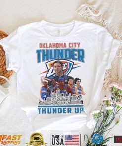 Oklahoma City Thunder Team Players 2024 Thunder Up Skyline Shirt